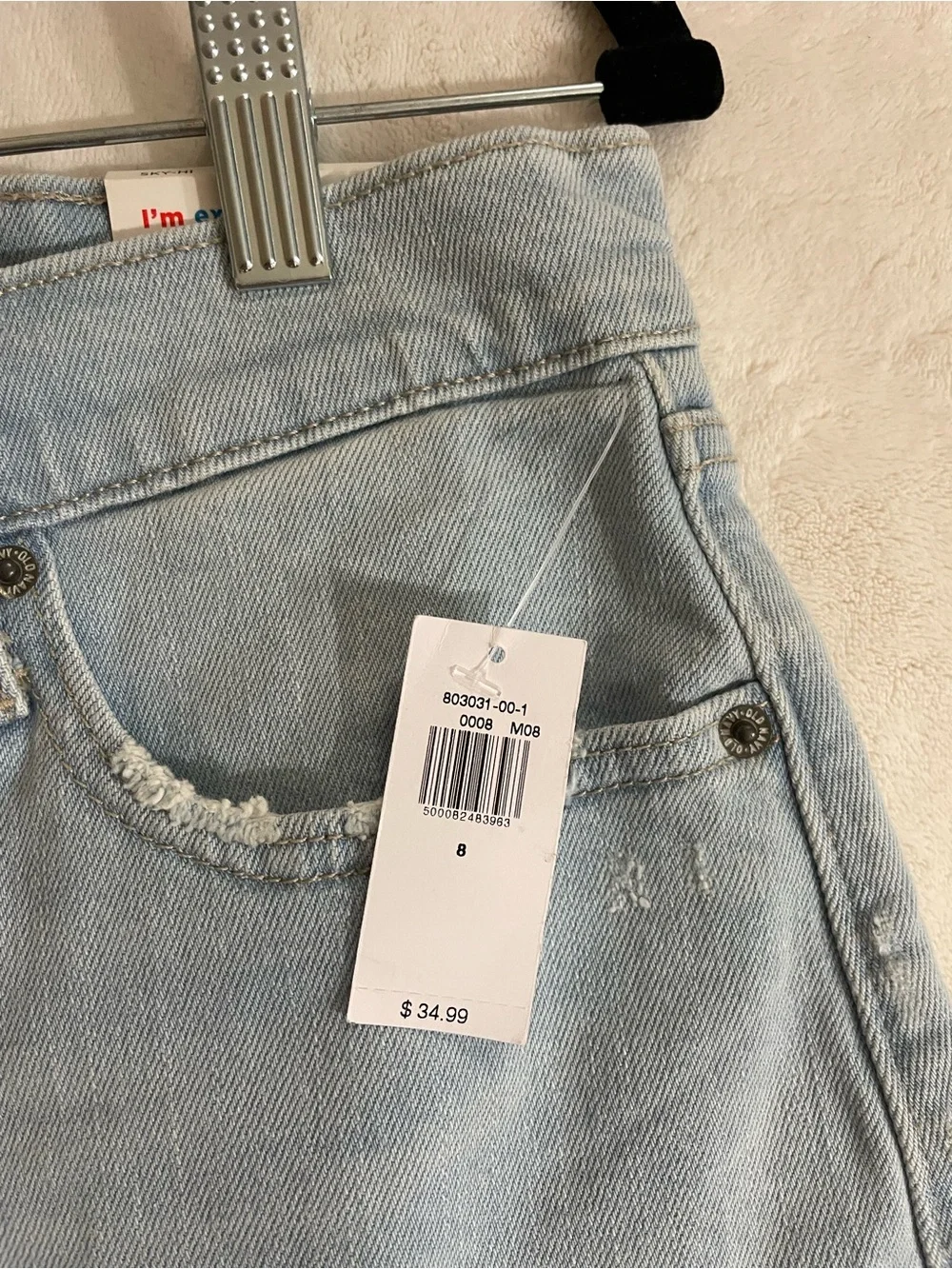 Old Navy Light Blue Denim Women’s High-Rise Shorts Size 6 NWT